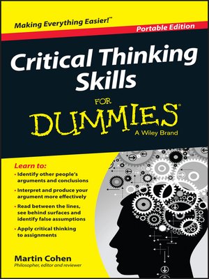 Critical Thinking Skills For Dummies - ebook